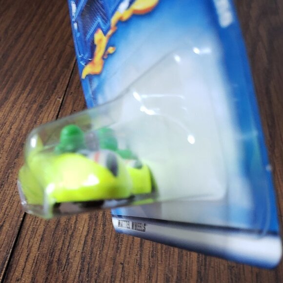 Hot Wheels 2001 Outsider Florescent Yellow With Green Rider #222 - Picture 7 of 8